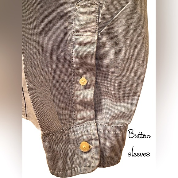 American Eagle Outfitters Men’s Long Sleeved Cotton Shirt Blue Size L - Picture 4 of 6